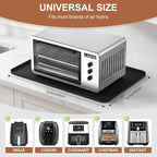 Silicone Mats for Kitchen Countertop, 24x16 inch Heat Resistant Mats for Air Fryer, Non-Slip Counter Protector Pad for Ninja, COSORI, Cuisinart, Coffee Maker, Toaster, Oven – Dishwasher Safe, Black