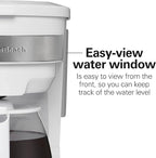 Hamilton Beach 12 Cup Programmable Drip Coffee Maker Machine, Regular & Bold Brew Options, Auto Pause and Pour, Glass Carafe, White (46294J)