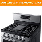 Upgraded DG61-00563A Griddle Replacement for Samsung stove Parts Top Griddle Plate Samsung Gas Range Cooktop Parts NX58H5600SS NX58H9500WS Cast Iron Center Burner Griddle Pan 1 Pcs