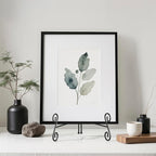 Easel Stand, 12 Inch Plate Stand, 1 Pack Metal Plate Holder for Display, Iron Plate Stands for Picture Frame Record Album Collectibles