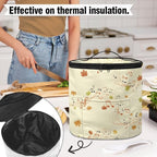 Fall Electric Pressure Cooker Insulation Bag Reusable Pressure Cooker Storage Bag Kitchen Appliance Dust Cover, Music Note Maple Leaf