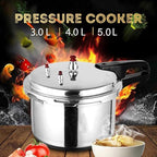 Electric Pressure Cooker, Kitchen Pressure Cooker Cookware 18/20/22cm Gas Stove/Open Fire Pressure Cooker Outdoor Camping Cook Tool Steamer,One Color-5L