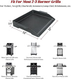 17" x 13" Universal Cast Iron Griddle for Gas Grill, Stove Top Griddle Gas Grill Griddle Insert for Charbroil Nexgrill Parts Charcoal Cooking Plate Outdoor Camping Tailgating Teppanyaki BBQ Accessory