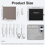 Chef Plating Tools,Professional Culinary Plating Tool Set,Chef Garnish Tools Kit,Fish Tweezers,Pastry Spatula,Cake Decorating Tweezers for Molecular Gastronomy (Silver)