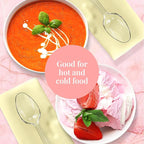 Prestee 300 Plastic Spoons Bulk - 6-Inch Heavy Duty Disposable Silverware and Plastic Utensils Set - Durable Clear Cutlery for Hot and Cold Food - Strong Spoon Flatware for Parties and Events