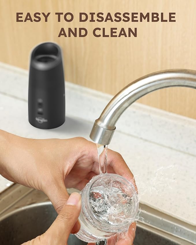 Sangcon Gravity Electric Salt and Pepper Grinder Set RECHARGEABLE Automatic Salt Pepper Shakers USB-C No Battery Needed - LED Light One Hand Operation, External Adjustable Coarseness Pepper Mill