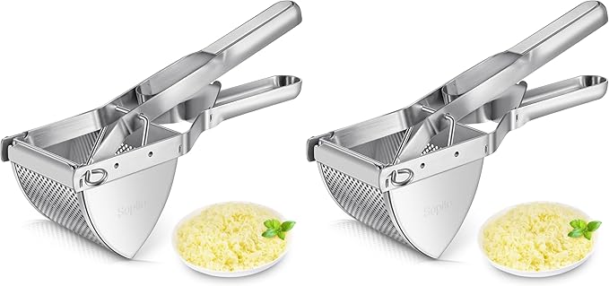 Potato Ricer, Sopito Stainless Steel Potato Masher for Commercial and Home Use (Pack of 2)