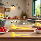 2Pcs Duck Rice Mold, Butter, Rice Mold, Maker Clip,Snowball Tool With Handle, Snowball, Cartoon Duck Maker Clip Snow Ball Kitchen Utensils and Gadgets