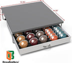 Deco Brothers Supreme Vertuoline Drawer, Holds with 30 Big or 60 Small Vertuoline Pods, Grey