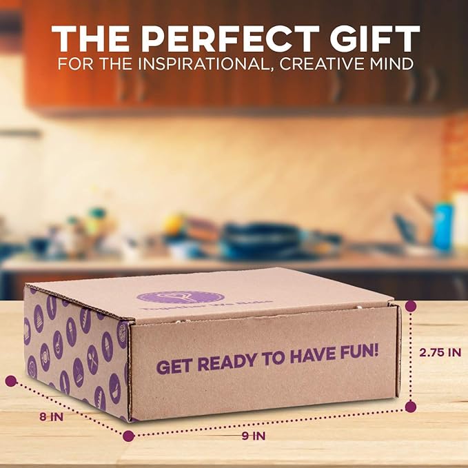 Baketivity Kids Baking DIY Activity Kit - Bake Delicious Chocolate Chunk Cookies with Pre-Measured Ingredients – Best Gift Idea for Boys and Girls Ages 6-12 – Includes Free Hat and Apron