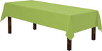 Gee Di Moda Rectangle Tablecloth - 60 x 84 Inch Apple Green Table Cloth for 5 Foot Rectangle Tables - Heavy Duty Washable Fabric - for Holiday Party, Dinner, Weddings, Baby Shower & Events