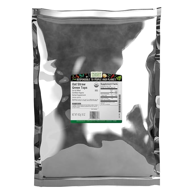 Frontier Co-op Cut & Sifted Oatstraw Green Tops 1lb