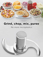 27055 Modular Blade for Robot Coupe Food Processor R2, R2A, R2N, R2B, R2U, R201, R211, Stainless Steel Case & 2-Pack Spare Blades, Microplastic-Free, Reusable, 5 Year Warranty