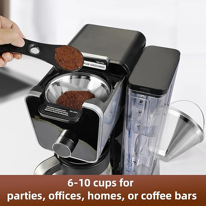Reusable Cone Coffee Filters 4，304 Stainless Steel Permanent Coffee Filter，Permanent Filter for Ninja Coffee Maker, 2Pcs Permanent Cone Filter 4