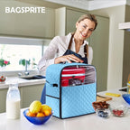 BAGSPRITE Stand Mixer Cover with Appliance Sliders Base Compatible with KitchenAid Mixer-Storage Bag for 4.5/5 Quart with Pockets for Kitchen Aid Accessories and Attachments