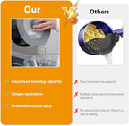 Tempered Strainer Lid for Stockpot Pot Pasta Soup Pot with Heat Resistant Silicone Rim Glass Universal Pan Lids Pour Spout Water Oil Microwave Safe Fit 6.5-7-7.5-8 inch and 10-10.5-11-11.5-12 inch