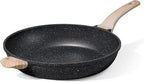 CAROTE 12inch Nonstick Frying Pan Skillet,Non Stick Granite Fry Pan Egg Pan Omelet Pans, Stone Cookware Chef's Pan, PFOA Free,Induction Compatible