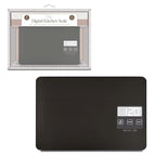 Rachel Zoe Digital Kitchen Food Scale with Non-Slip Base for Home and Kitchen, Measures in Pounds, Grams, Milliliters & Kilograms, Battery Operated Aluminum Electric Scale for Meals, Baking & Diets