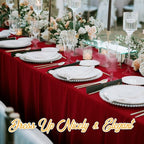 BRILLMAX 8 Pack Burgundy Tablecloths for 6 Foot Rectangle Tables 60 x 102 Inch - 6ft Rectangular Bulk Linen Polyester Fabric Washable Cloth Cover for Wedding Reception Banquet Birthday Party