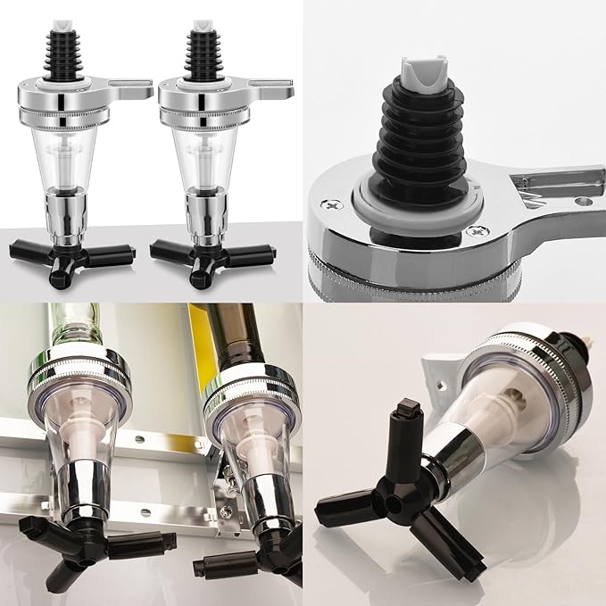1 oz Replacement Nozzle Shot Dispenser Fit for Wine Racks Pub Dispenser Drink Spirit Wine Cocktail Pourers Bar Tool 30ml accessory part (2, 30ML)