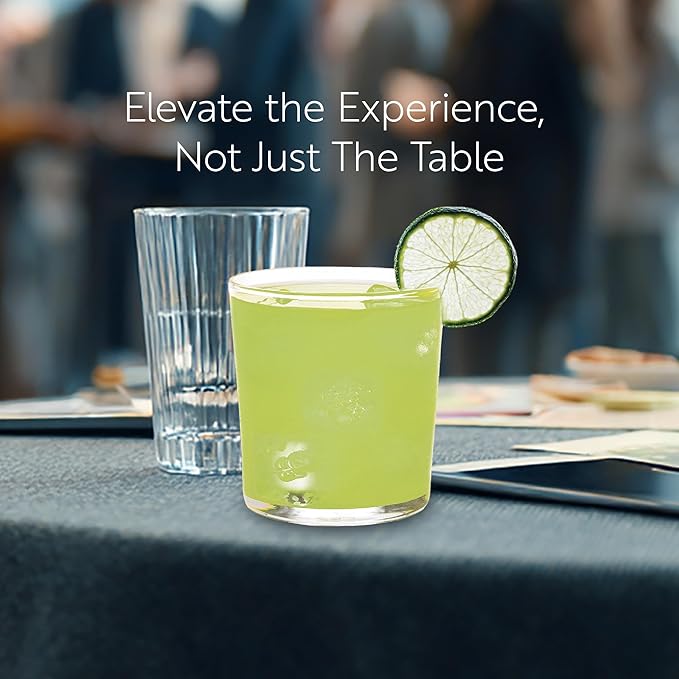 Restaurantware Sumi 12.5 Ounce Double Old Fashioned Glasses Set of 12 Lead-Free Scotch Glasses - Tempered Dishwasher-Safe Glassware Clear Glass Whiskey Glasses Serve Cocktails and Liquors