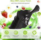 Kndko Juicer Machines, Slow Masticating juicer with 5.4" Wide Feed Chute, Juice Extractor Machine for Whole Vegetables & Fruits, Cold Press Juicer, High Juice Yield, Easy to Operation & Clean