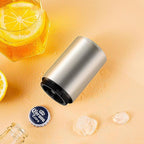 2PCS Premium Beer Bottle Opener, Automatic Stainless Steel Quick Pop the Top Can Openers Bottle Openers for Seniors,QUICK Fun Bartender Openning Tool for Corkscrew Lid Home Bars Kitchen