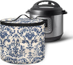Electric Damask Flower Pressure Cooker Insulation Bag for Home Reusable Pressure Cooker Storage Bag Retro Kitchen Appliance Dust Cover for Picnic