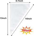 Piping Bags, Pastry Bags 14Inch 100pcs, Disposable Icing Piping Pastry Bags For Cookie/Cake Decorating Supplies, Anti Burst And Non-Slip Thicken Cake Decorating Bags