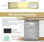 Dishwasher Magnet Clean Dirty Sign,Premium Stainless Steel Grade 304,Matte Finish Clean/Dirty Indicator with Strong Magnet, Home Kitchen Decor & Thoughtful Gift for Friends(Golden-03)