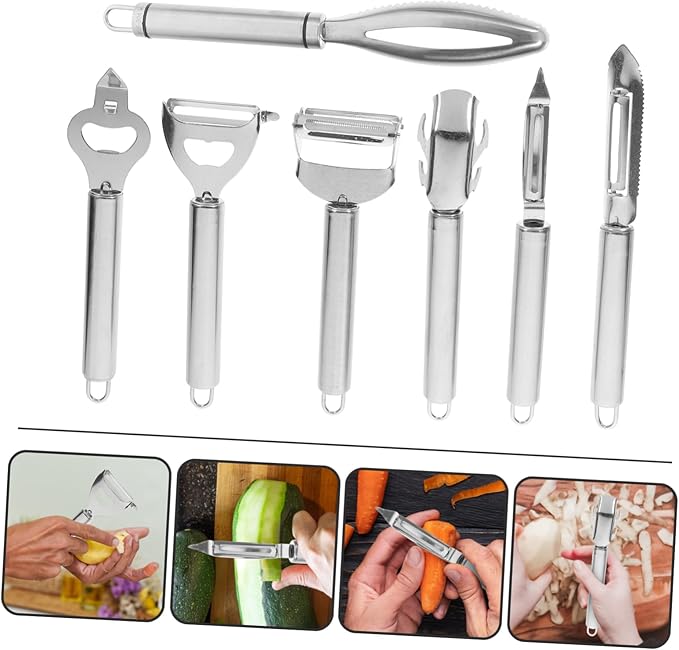 1 Set Vegetable Grater and Shaver with Ergonomic Handle for Easy Peeling Scraping and Slicing Fruits and Vegetables for Home and Restaurant Use
