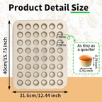 Beasea Nonstick Mini Muffin Pan 48 Cups, 2 Pack 48 Mini Small Tiny Cup Non Stick Muffin Baking Pan Tin Tray Carbon Steel Bakeware Individual Cupcake Baking Pan - Gold