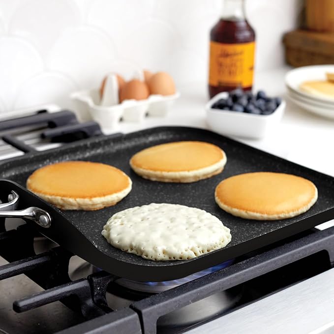 Nordic Ware Basalt Square Griddle, 11 Inch, Ceramic Nonstick