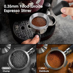 Reoszeank 54mm Espresso Accessories Kit, Coffee Distributor and Tamper Leveler, WDT Tool and Dosing Funnel Set Fits Breville 54 mm Espresso Machines and Portafilters