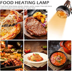 DUEBEL Food Warmer/Food Heat Lamp, Perfect Buffet and Catering Solution for Keeping Food Warm, Ideal for Parties, Holidays, and Concession Stands