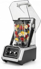 BLEOU Commercial Quiet Shield Blender, 2200W Professional Smoothie Blender with Timer & 15-Speed Control, 80oz/2.2L BPA-Free Pitcher for Cafes, Bars and Home Use