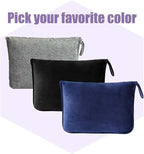 Travel Blanket and Pillow - Premium Soft 2 in 1 Airplane Compact with Soft Bag Pillowcase, Plane Blanket Compact Packable, Travel Essentials Accessories for Plane and Car, 60x80 Navy