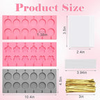 303Pcs Silicone Lollipop Molds Kit, Lollipop Maker Molds Set, Non-Stick Lollipop Candy Molds for Chocolate, 3D Flower Silicone Mold for Hard Candy with 100P Sticks, 100P Candy Bags, 100P Ties