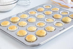 Fox Run Mini Muffin and Cupcake Pan, 24 Mini Cups, Stainless Steel Baking Pan, 10.5 x 13.75 x 1.5 inches