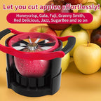 OOKUU 5.12 - Inch Large Apple Slicer, Cut 12 Thin Slices All the Way Through, HEAVY - DUTY Stainless Steel Apple Corer & Slicer for Fruits & Vegetables - Dishwasher Safe