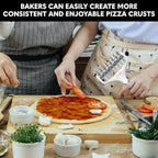 Orblue Pizza Dough Docker, Pastry Roller with Spikes, Pizza Docking Tool for Home & Commercial Kitchen - Pizza Making Accessories that Prevent Dough from Blistering Gray