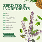 Fuwa3e Pineapple Enzyme Natural All Purpose Cleaner Spray Serene Holy Basil & Peppermint - 16.9oz 3 Pack - Multi Surface Cleaner 99% Plant Based Cleaner from Discarded Pineapple Peels