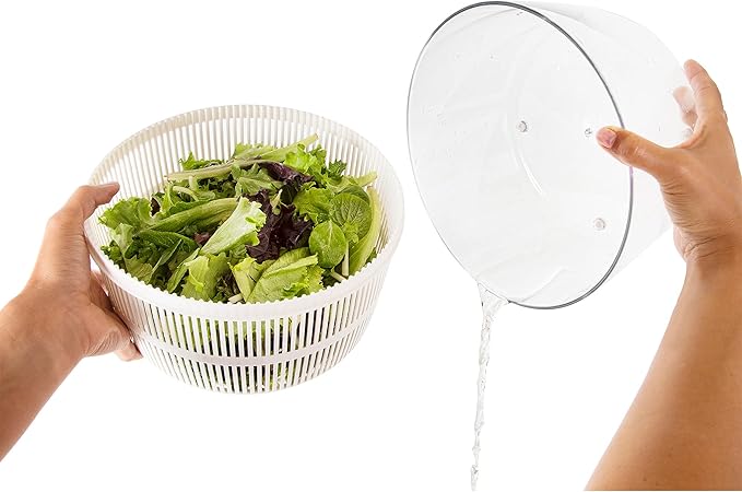 Ozeri Italian Made Fresca Salad Spinner and Serving Bowl, BPA-Free