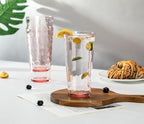KOXIN-KARLU Mixed Drinkware 26-ounce Plastic Tumbler Acrylic Water Glasses, set of 6 Coral Pink