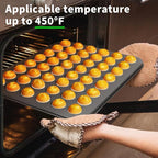 Beasea Nonstick Mini Muffin Pan 48 Cups, 2 Pack 48 Mini Small Tiny Cup Non Stick Muffin Baking Pan Tin Tray Carbon Steel Bakeware Individual Cupcake Baking Pan - Black