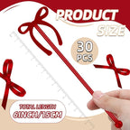 SiliFine 30 Pcs 6 Inch Party Drink Stirrers, Bow Stir Sticks Coffee Stirrers Reusable Plastic Swizzle Sticks for Wedding Birthday Bridal Cocktail Decorations Galentines Supplies(Burgundy)