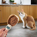 Digital Measuring Spoon Scale, Digital Food Measuring Scoop Scale 800g / 0.1g High Precision with LCD Screen, Electronic Measuring Spoon Cup for Kitchen Baking and Cat Dog Food (1 Pcs)
