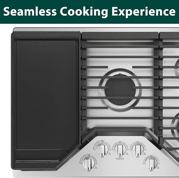 JXGRIDL230 Griddle Replacement Parts for GE Gas Stove Griddle Plate Range Parts GE Stove Pan Gas Cooktop Side 5 Burner Range Cast Iron JGP5030SLSS PGP9030SLSS Cook Top Griddle 1 Pack