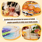 100PCS Rock Candy Sticks with Ball Tips,6 Inch Wood Swizzles Sticks,Natural Wood Cake & Drink Stirrer Sticks for Lollipop Coffee Appetizer Skewers (Multi-color)