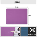 Ecotrim - Dish Drying Mat for Kitchen Counter | Coffee Bar Mat for Countertops | Heat Resistant Drainer Mat with Non-slip Rubber Backed | Hide Stain Kitchen Absorbent Draining Mat | Purple 18"x24"